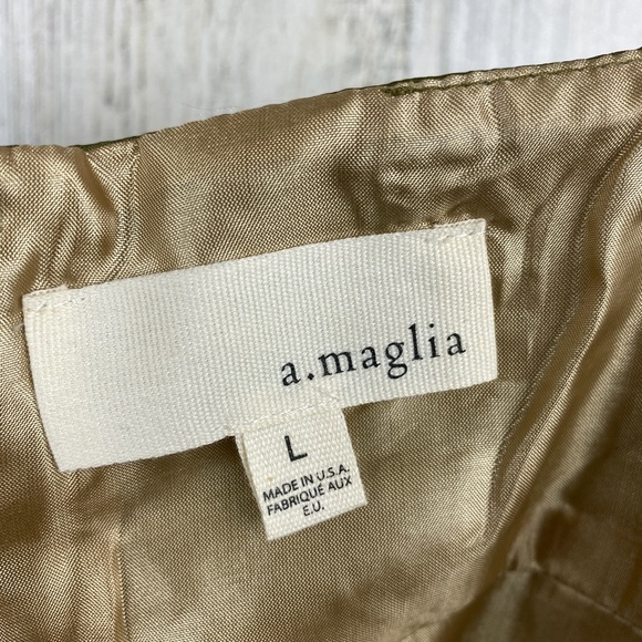 A.Maglia Camisole Short Dress.  Green, Size Large - Picture 3 of 6